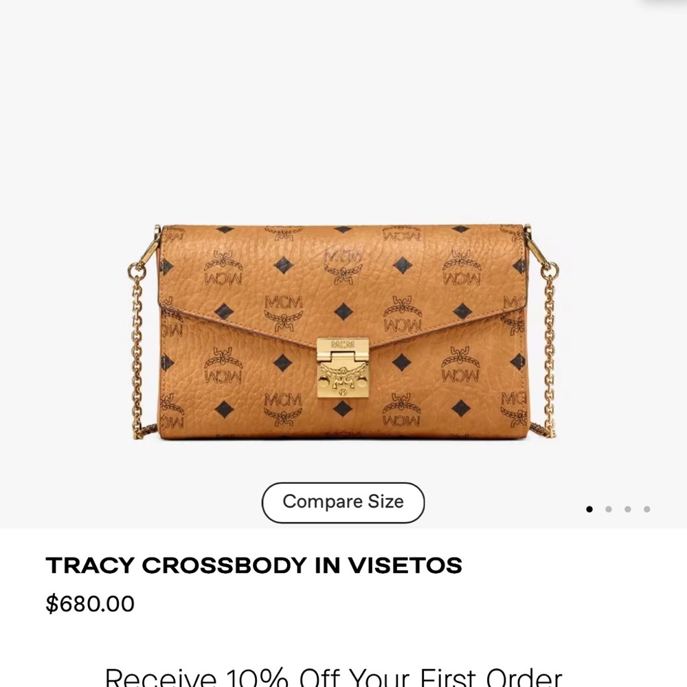 MCM Tan Crossbody Bag